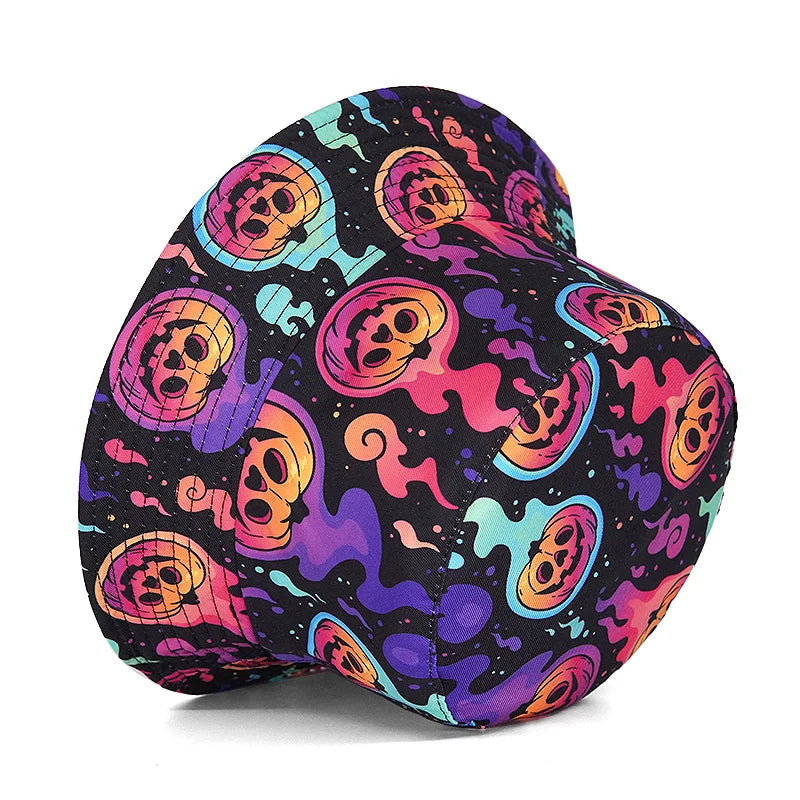 Pumpkin Print Bucket Hat