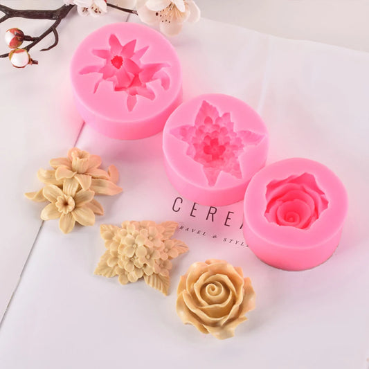 3D Flower Candle Mold