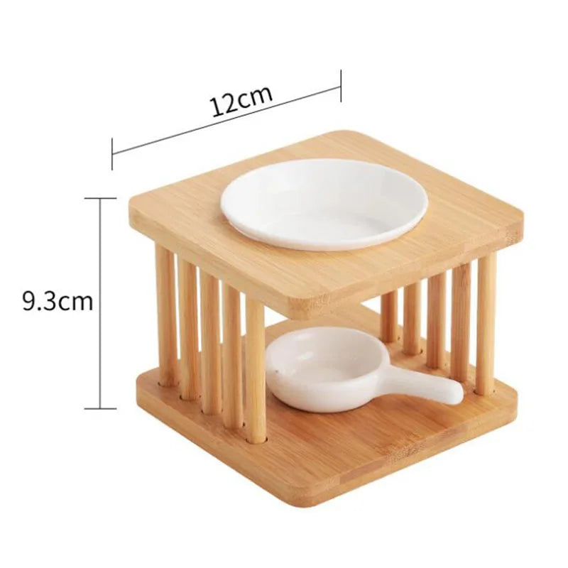 Wooden Side Pillar Essential Oil And Candle Holder Burner