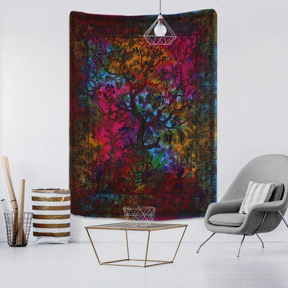 Moody Tree Of Life Tapestry