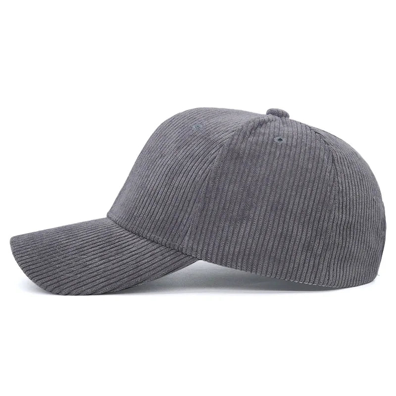 Solid Color Corduroy Baseball Hat