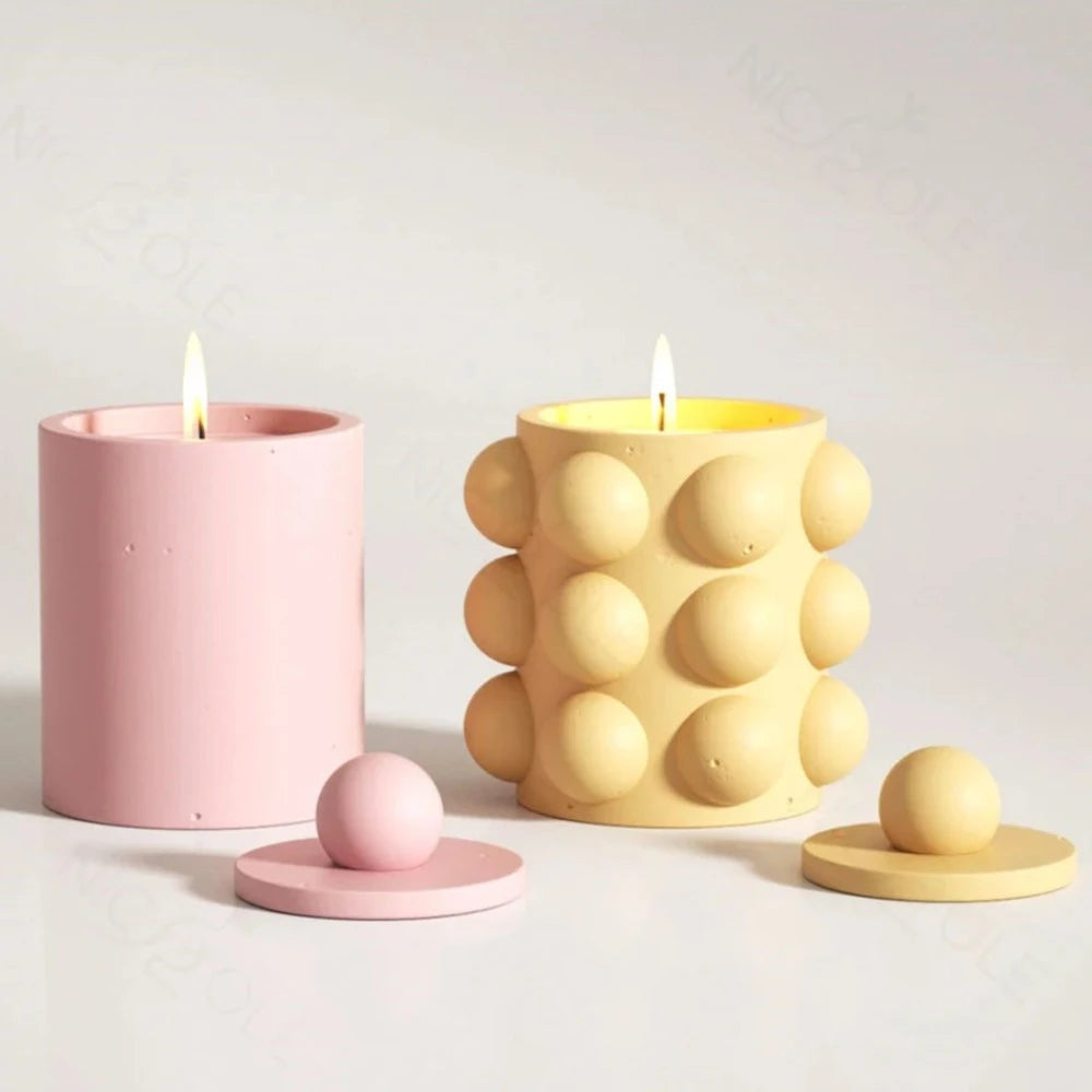 Candle Polk-A-Dot Jar Mold