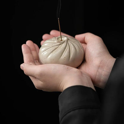 Porcelain Steamed Buns Stick Incense Burner