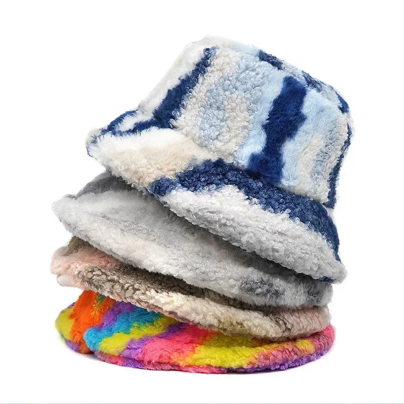 Swirl Fleece Bucket Hat