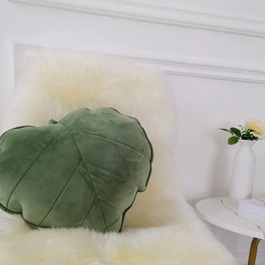 Suede Leaf Meditation Pillow