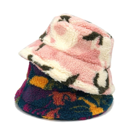 Camouflage Fleece Bucket Hat