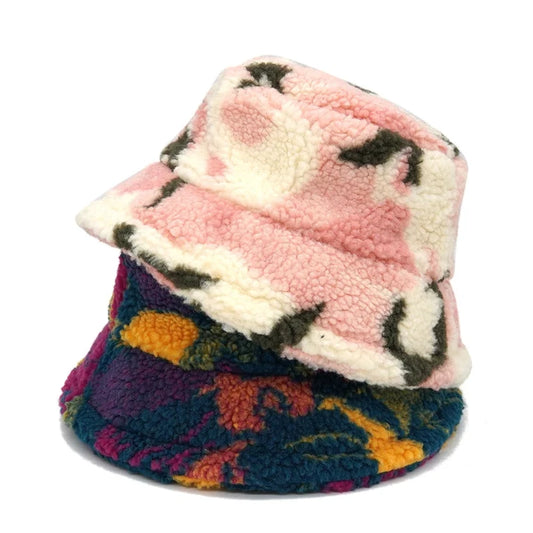 Camouflage Fleece Bucket Hat