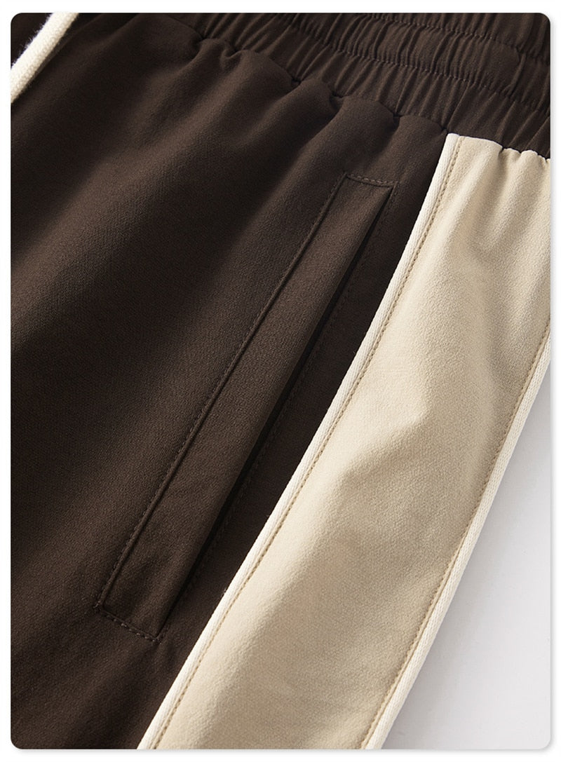 Two Toned Ruched Drawstring Pants