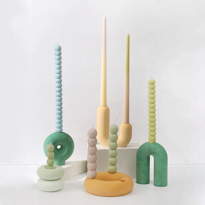 Asymmetric Stick Candle Holder Mold