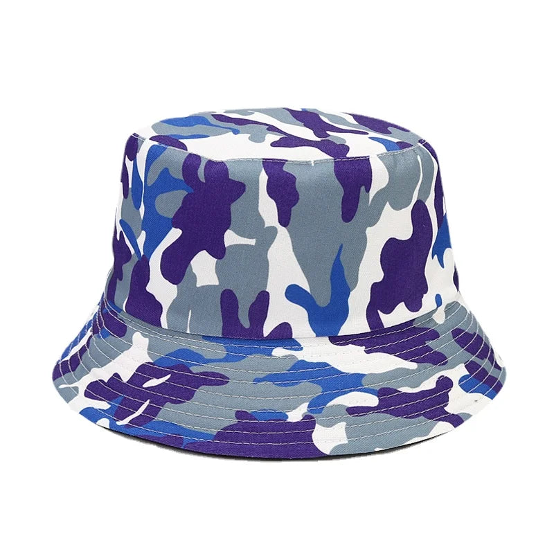 Camouflage Print Reversible Bucket Hat