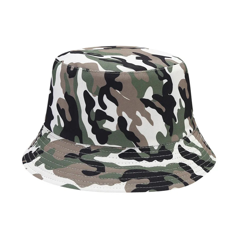 Camouflage Print Reversible Bucket Hat