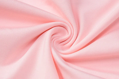 Solid Color Flower Tassel Long Sleeve Mini Dress