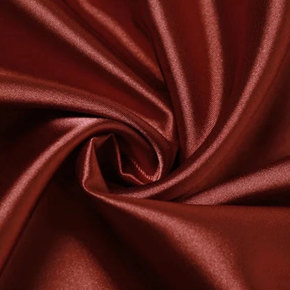 Red Silk Backless Halter Maxi Dress