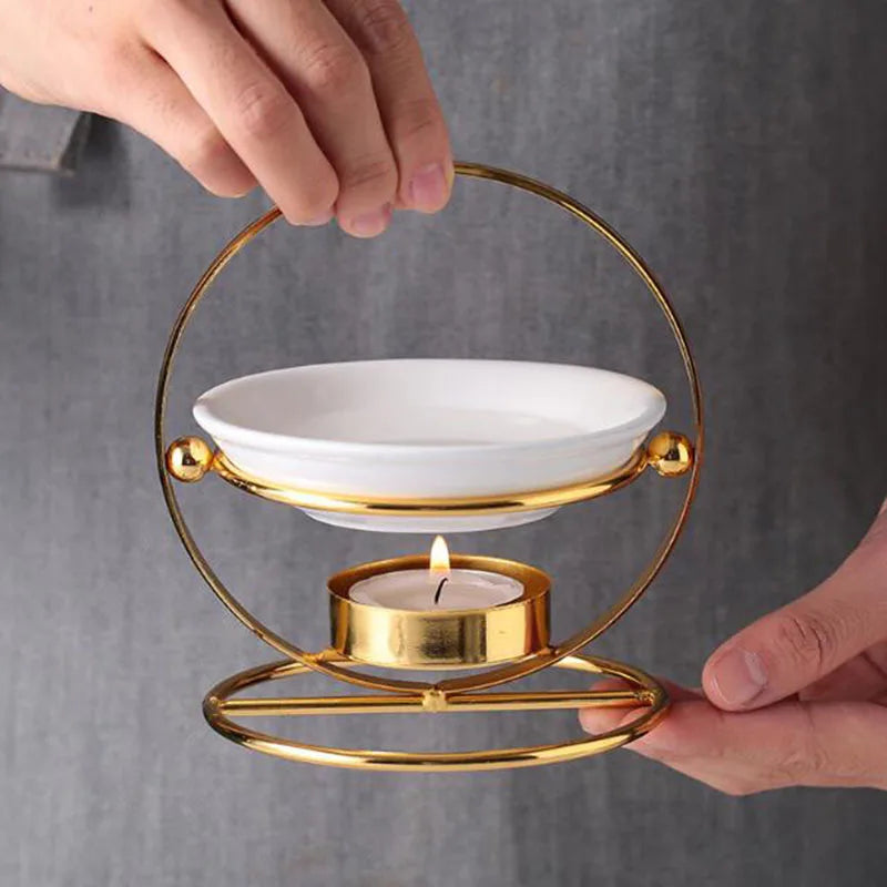 Metal Circle Essential Oil Burner