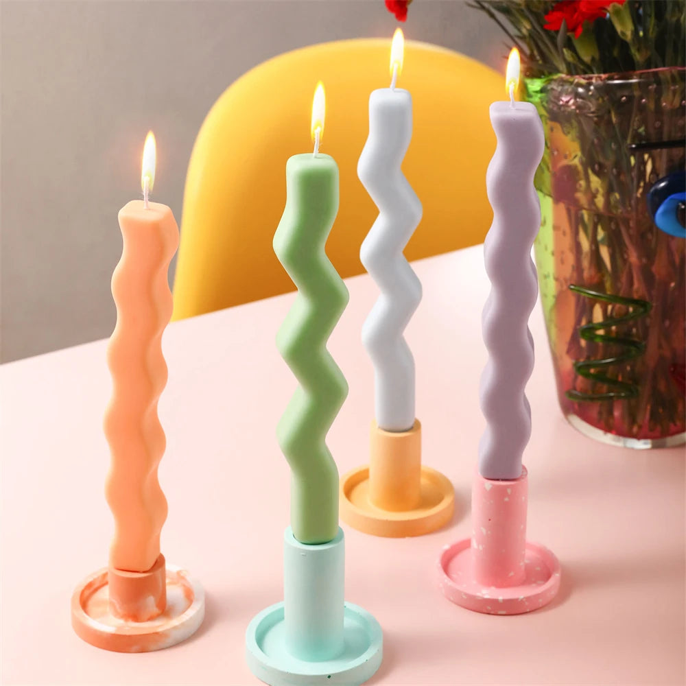 Wavy Stick Candle Mold