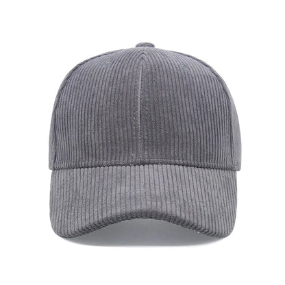 Solid Color Corduroy Baseball Hat