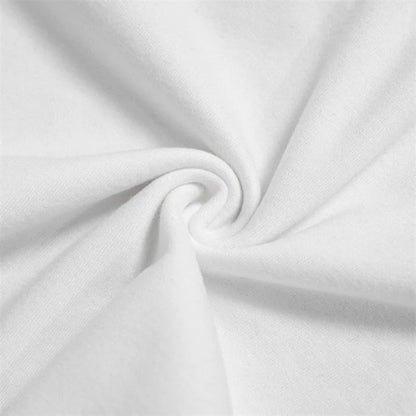 White Ruched V-Cut Long Sleeve Bodysuit