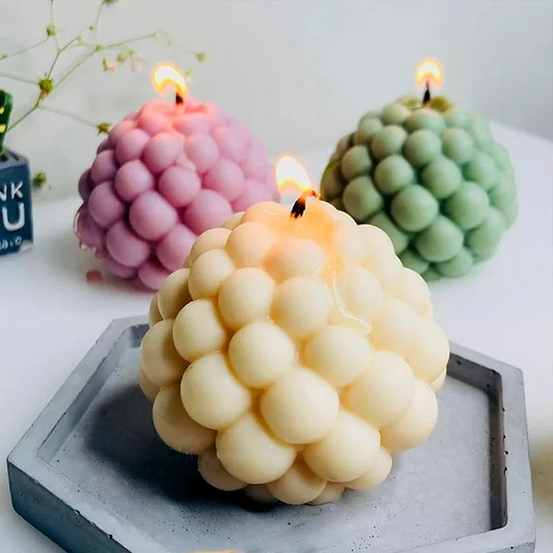 Bubble Ball Candle Mold