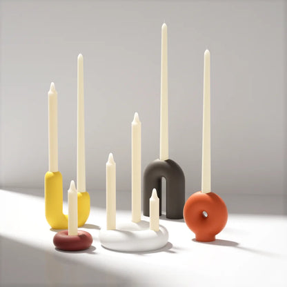 Asymmetric Stick Candle Holder Mold