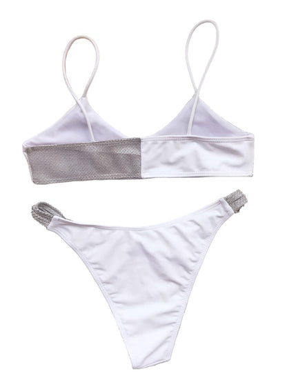 Neutral Half Sparkle Bikini