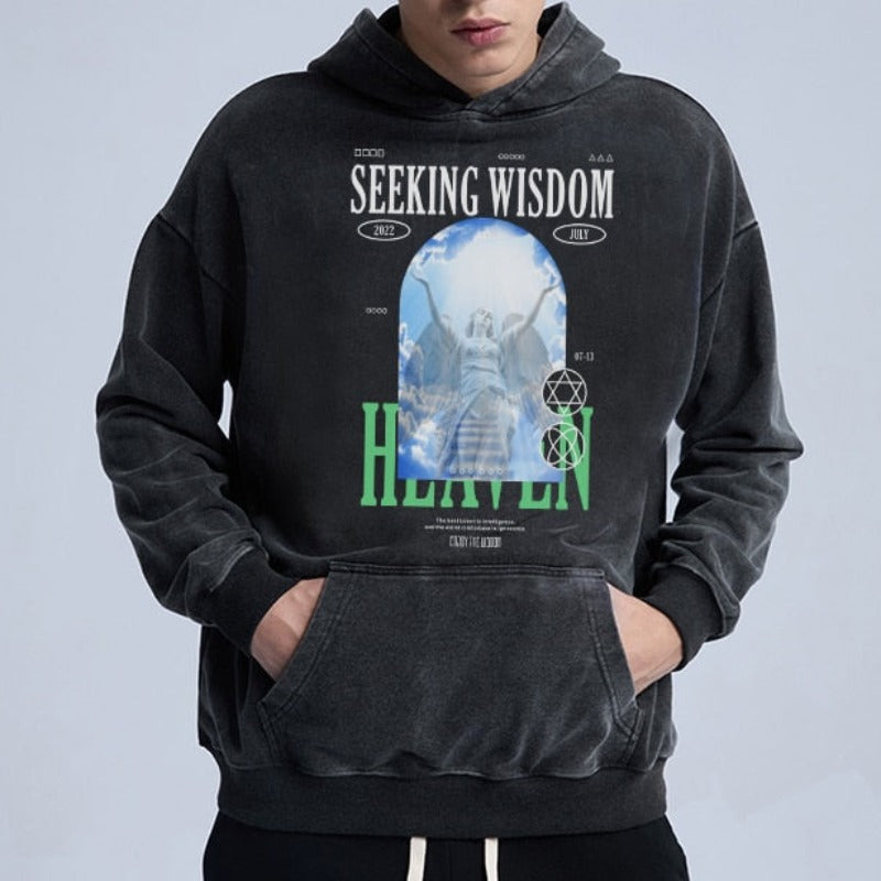 Seeking Wisdom Black Hoodie