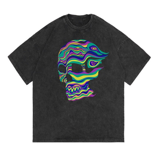Rainbow Swirl Skull T-Shirt