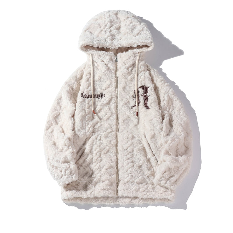 Criss-Cross Fur R Hooded Jacket