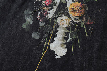 Floral Skeleton Long Sleeve T-Shirt