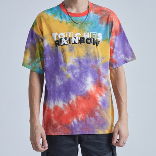 Rainbow Touches Tie-Dye T-Shirt