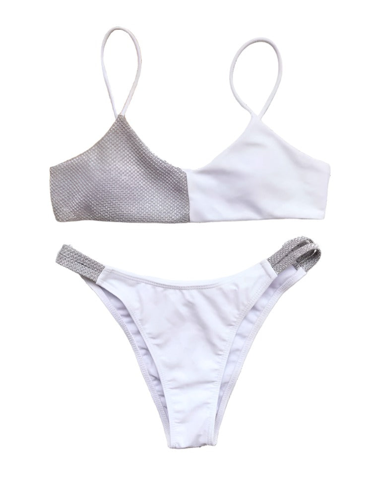 Neutral Half Sparkle Bikini