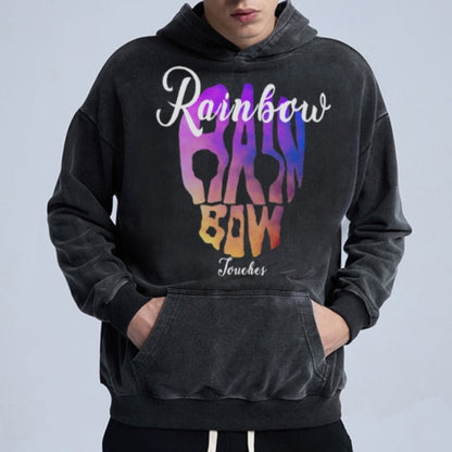 Rainbow Rainbow Touches Black Hoodie