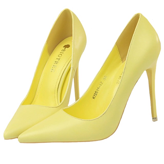 Basic Solid Color Closed Toe Heel