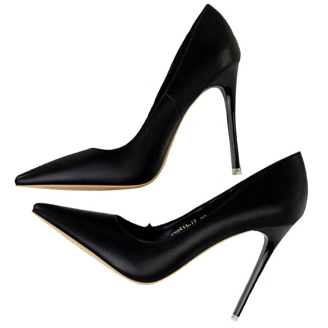 Basic Solid Color Closed Toe Heel