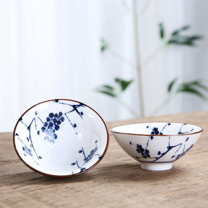 Blue and White Porcelain Tea Bowl 80 ml