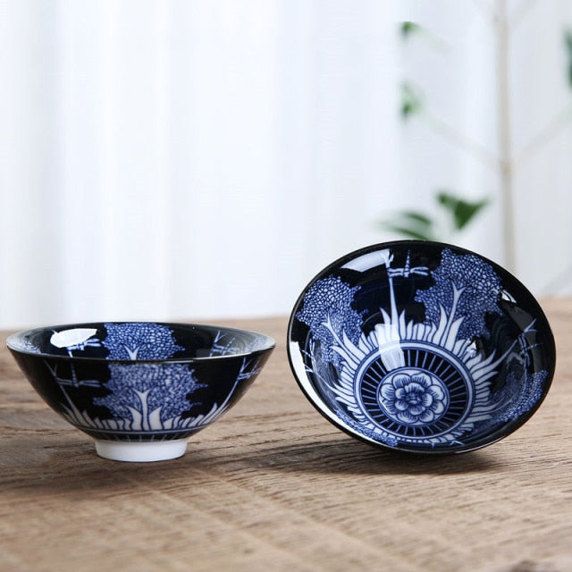 Blue and White Porcelain Tea Bowl 80 ml