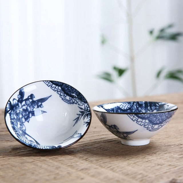 Blue and White Porcelain Tea Bowl 80 ml