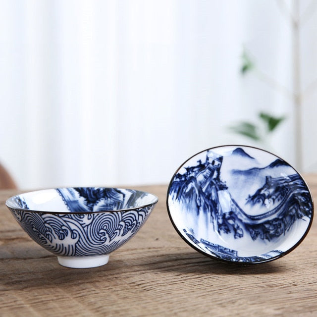 Blue and White Porcelain Tea Bowl 80 ml