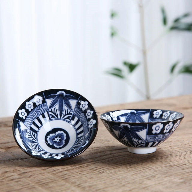 Blue and White Porcelain Tea Bowl 80 ml