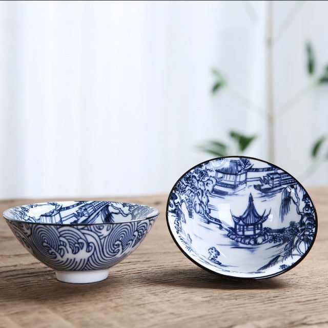 Blue and White Porcelain Tea Bowl 80 ml