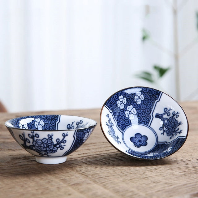 Blue and White Porcelain Tea Bowl 80 ml