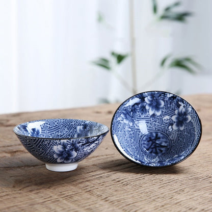 Blue and White Porcelain Tea Bowl 80 ml