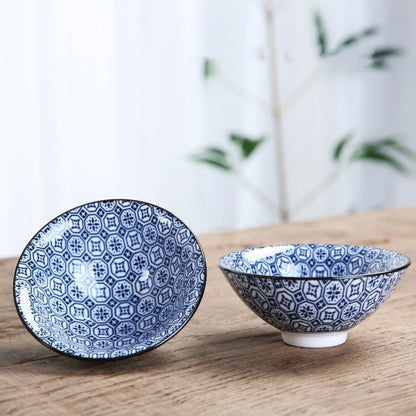 Blue and White Porcelain Tea Bowl 80 ml