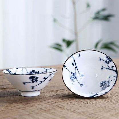 Blue and White Porcelain Tea Bowl 80 ml